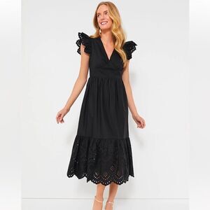 Hyacinth House Marshall Eyelet Midi Dress NWT